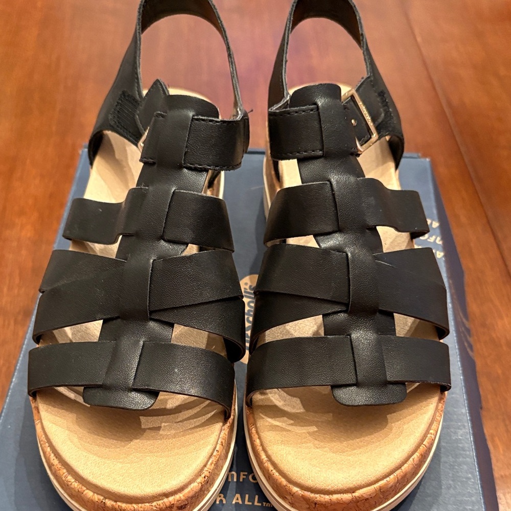 Dr. Scholl’s Only You Black Sandals 8 1/2 M